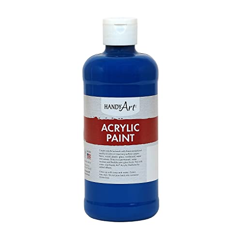 Handy Art 101-065 Student Acrylic Paint 16 ounce, Ultramarine Blue - Image 1