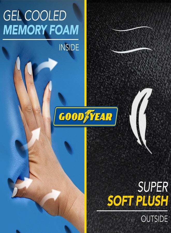 Goodyear Travel Pillow with Hood - Neck Support for Comfortable Travel, Hooded Neck Pillow for Flights and Road Trips, Black - Image 4