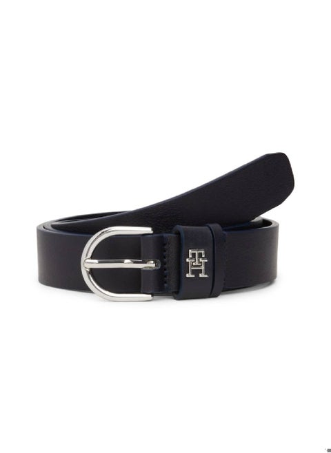 Essential Rounded Buckle Leather Belt