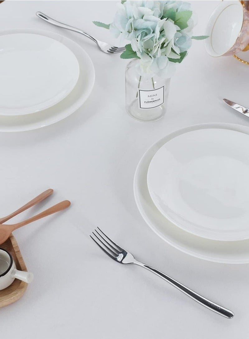 Oil-Proof White Table Cloth 1.45x1.8m Tablecloth - Stain Resistant Washable Table Cover Fabric for Weddings, Catering u0026 Home | Premium Table Stretch for Buffet u0026 Dinner Parties - Image 4