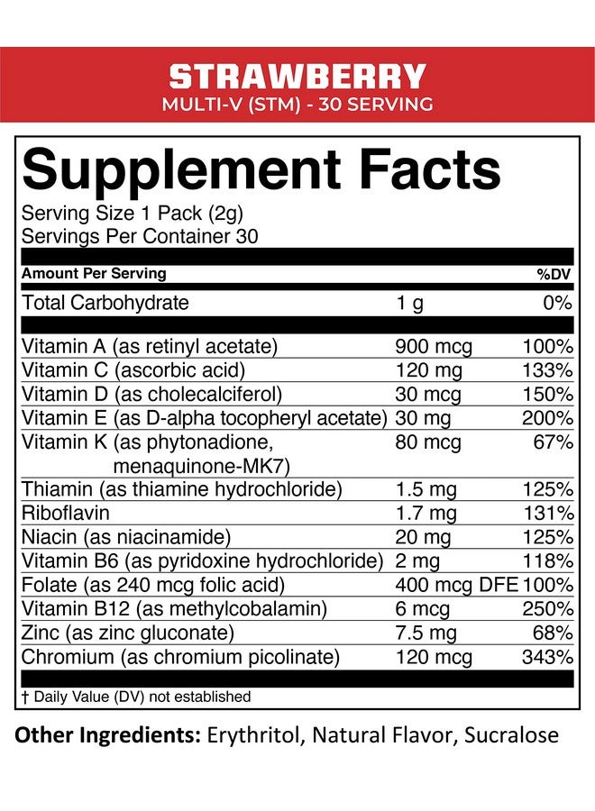 MTN OPS MTN OPS Multi-V, Daily Multivitamin for Women & Men with Immune Support, Safe for Kids, Gluten Free STM Packs, Variety of Flavors, 30 Servings  - Image 5