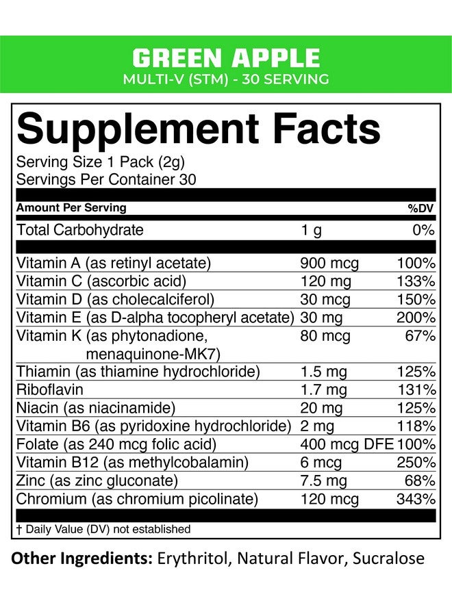 MTN OPS MTN OPS Multi-V, Daily Multivitamin for Women & Men with Immune Support, Safe for Kids, Gluten Free STM Packs, Variety of Flavors, 30 Servings  - Image 4
