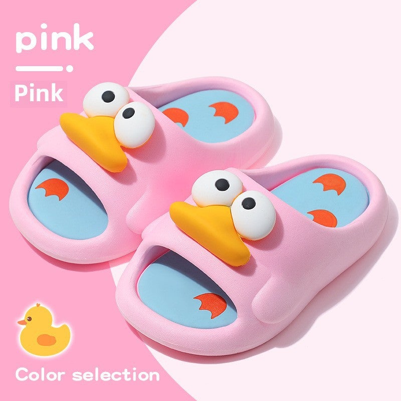 Kids Cartoon Slide Sandals Breathable Comfortable Pink 