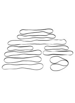 10 Pcs Turntable Belt Set High Elasticity Rubber Belt Replacement for Record Player CD DVD Player Phonograph