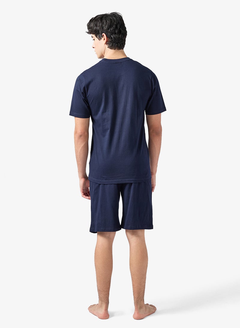 سفنتي فايف طقم بيجامة تي شيرت وشورت - Image 3