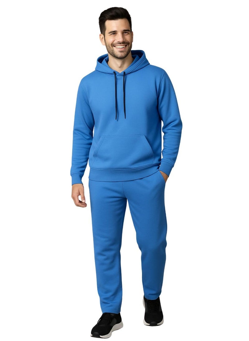Mack Jonney Solid Track Suit for men | Co-ord Set | Warm Fleece Tracksuit Set | Full Sleeve Hoodie-M4917 - Image 1