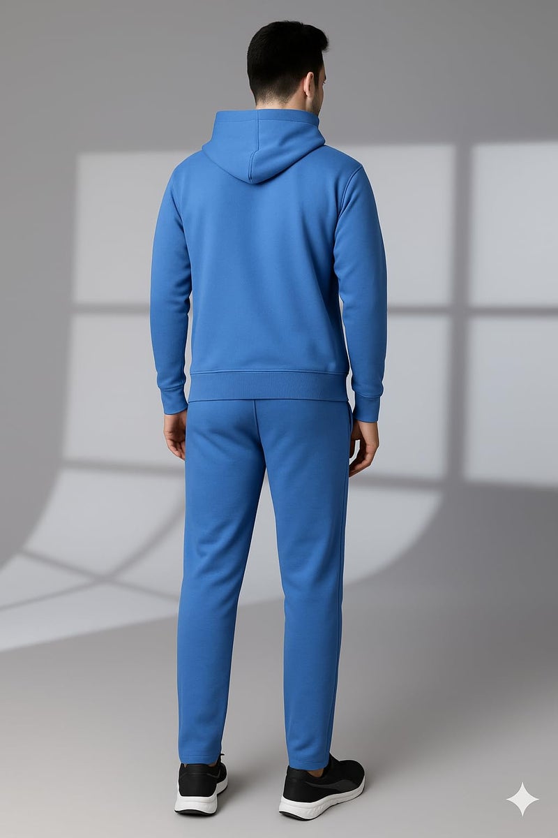Mack Jonney Solid Track Suit for men | Co-ord Set | Warm Fleece Tracksuit Set | Full Sleeve Hoodie-M4917 - Image 5