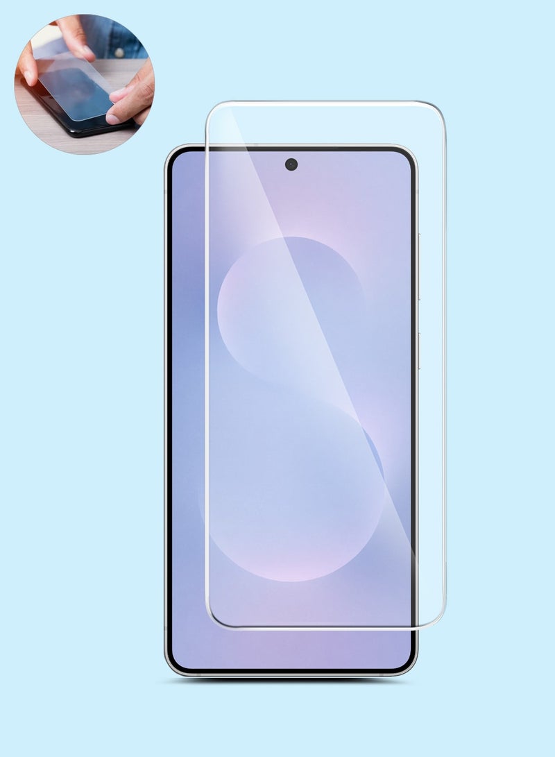 جيماكس حماية شاشة زجاجية مقسّاة 9H 2.5D بهيئة منحنية لسامسونج جالاكسي S25 إيدج 5G 2025 من سلسلة GMAX المميزة - شفافة - Image 1