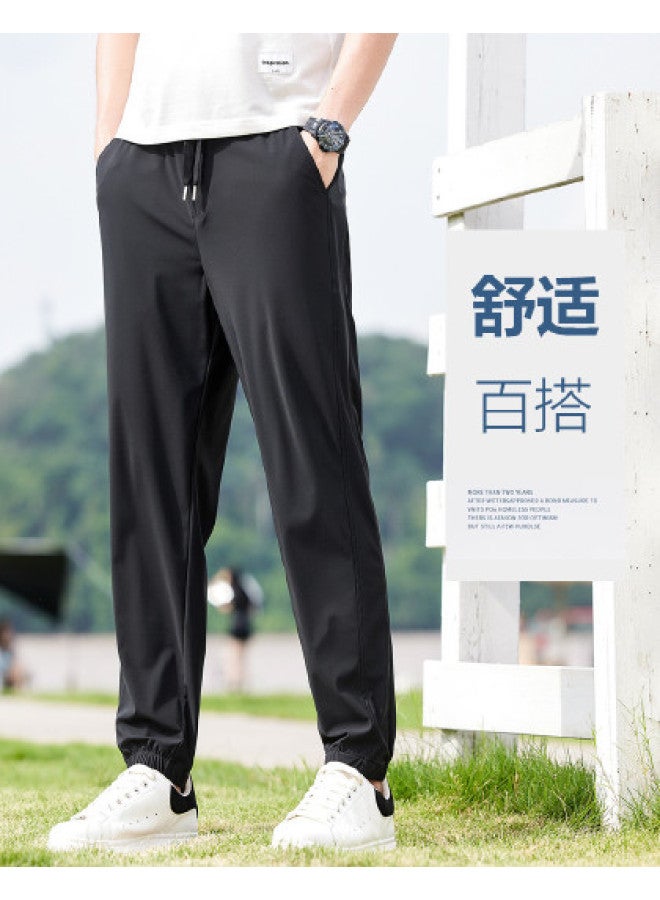 EPTISON elastic Waist With Drawstring, Nylon-spandex Blend, Breathable & Stretchy, Versatile Men's Jogger Pants - Image 1