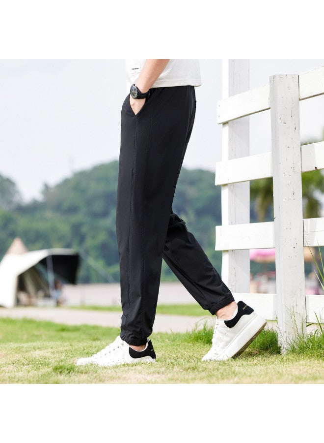 EPTISON elastic Waist With Drawstring, Nylon-spandex Blend, Breathable & Stretchy, Versatile Men's Jogger Pants - Image 5