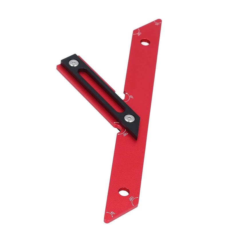 Aluminum Alloy Carpenter Angle Ruler 45 135 Degrees Woodworking Measuring Tool - Image 3
