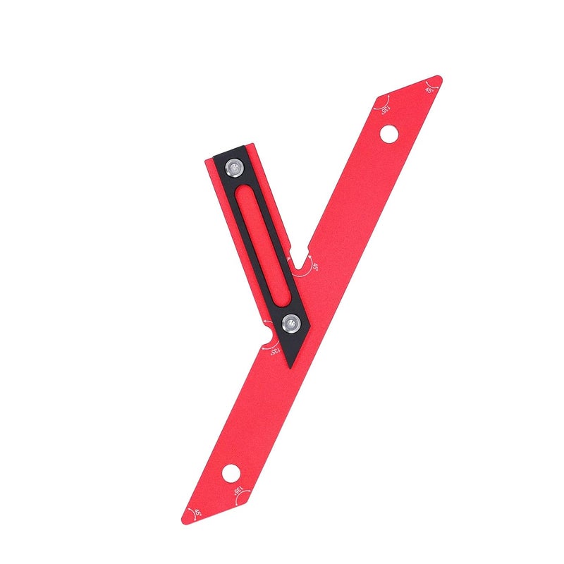 Aluminum Alloy Carpenter Angle Ruler 45 135 Degrees Woodworking Measuring Tool - Image 5