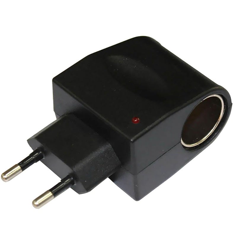 ATORSE EU Plug 110V-220V AC Power to 12V DC Car Cigarette Lighter Converter Adapter - Image 1