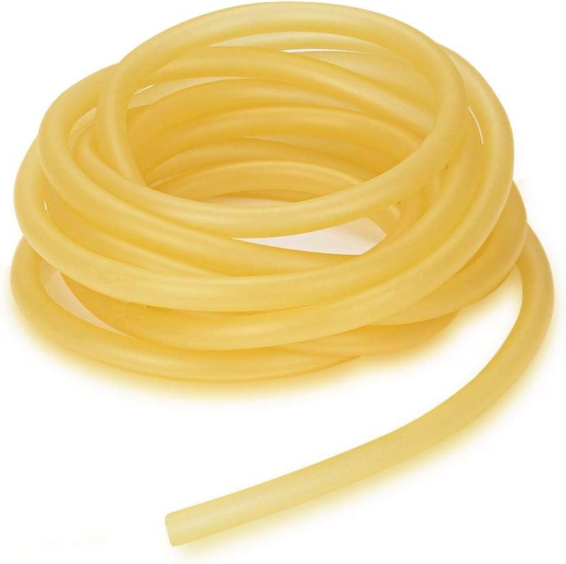 stonylab Rubber Tubing, Pure Latex Amber Tubing Natural Rubber Tube 3/8'' (9mm) OD 1/4'' (6mm) ID Highly Elastic and Strong - 5 Meter - Image 4