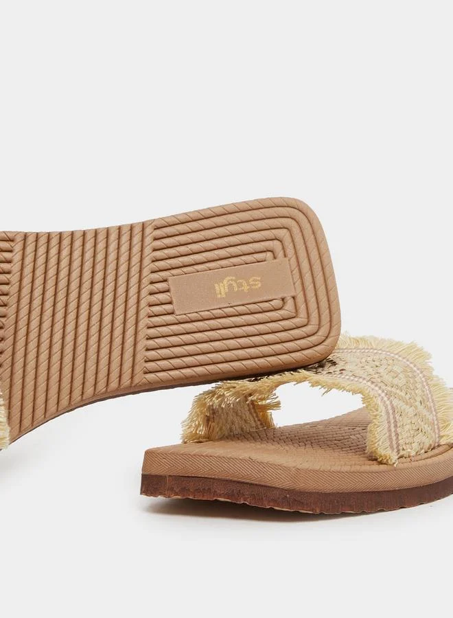 ستايلي Styli Textured Slip On Flat Mule