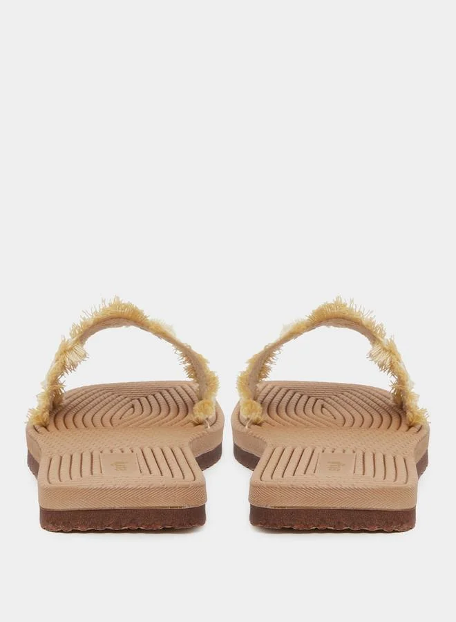 ستايلي Styli Textured Slip On Flat Mule