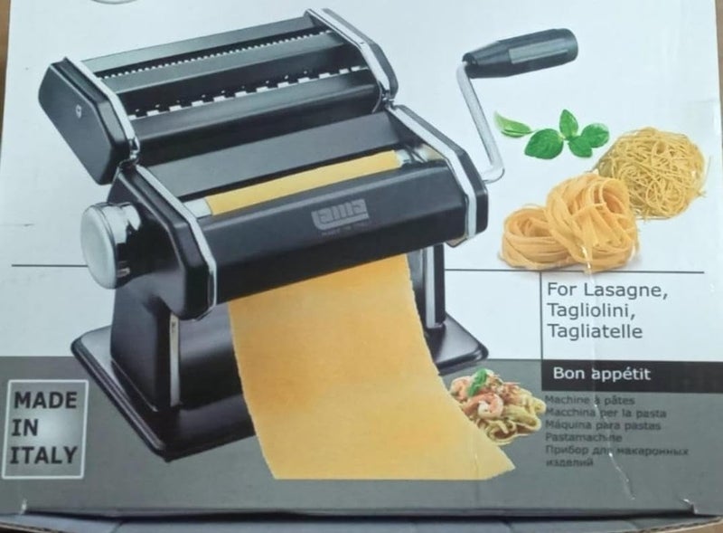 Lama Pasta and Noodles Kneading Machine, Stainless Steel, Multifunctional, Lasagna, Tagliatelle, Tagliolini, Italian Made