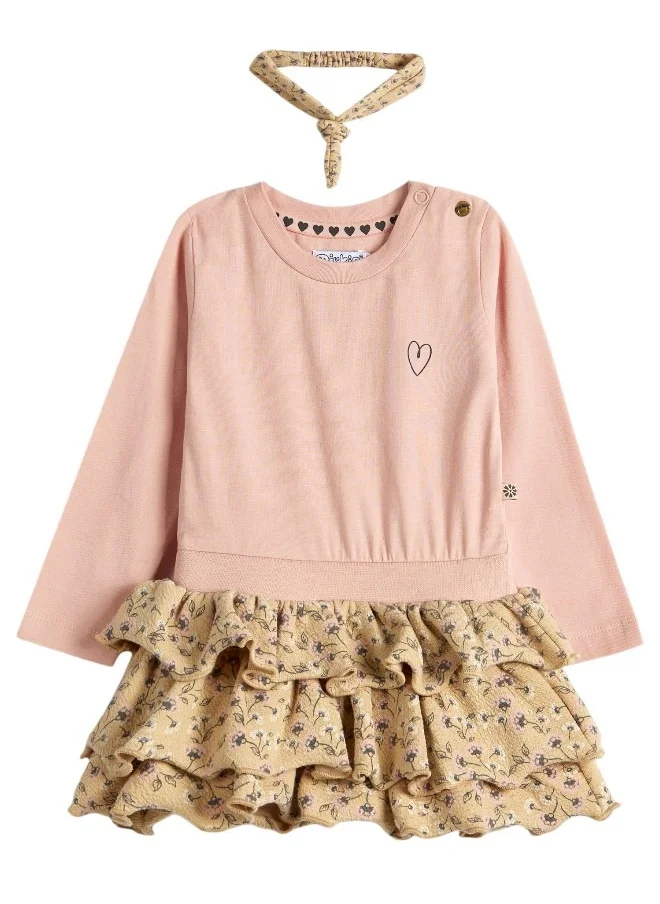 ديركجي Dirkje girls Ruffle Skirt Dress with Matching hair band