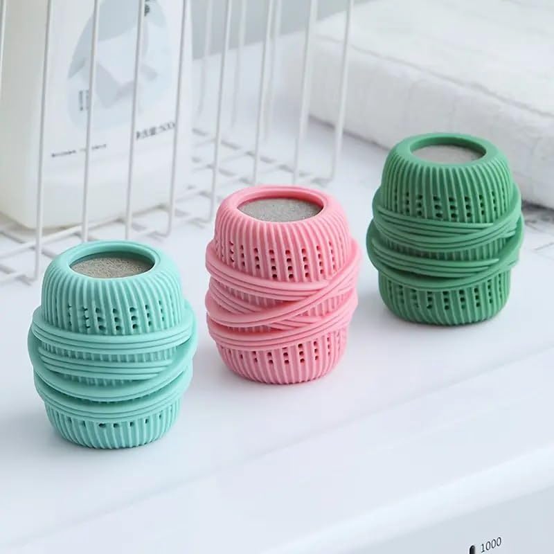 SHOPECOM Colorful Laundry Ball Large AntiTangle Washing Machine Cleaning Spheres for Soft and Gentle Wash Liquid Storage Cleaning Ball Washer Ball Compact Washing Machine Dryer 1 pcs - Image 2