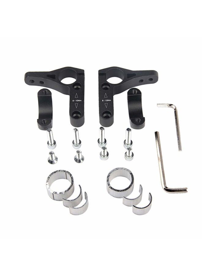 DRCKHROS TT Bars Bicycle Bike Handlebar Rest Bar Aluminum Alloy Black for Mountain Road Bicycle Bike Handlebars - Image 3