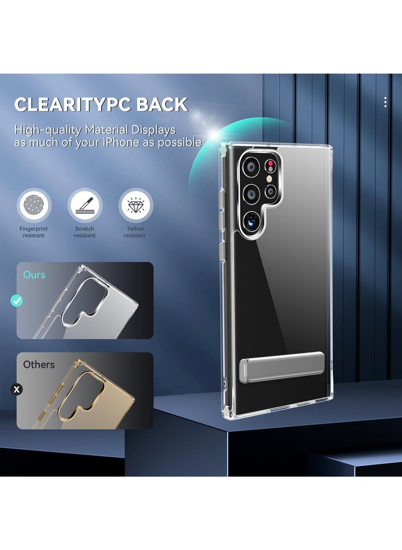 Y&D For Samsung S22 Crystal Drop Proof Phone Case With Zinc Alloy Bracket - Image 3