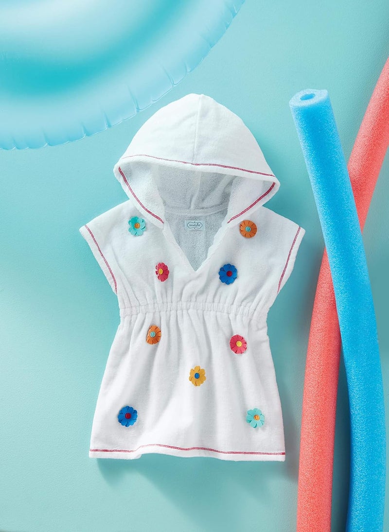 MudPie baby-girls Terry Flower Cover Up - Image 2