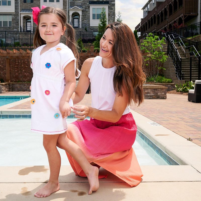 MudPie baby-girls Terry Flower Cover Up - Image 3