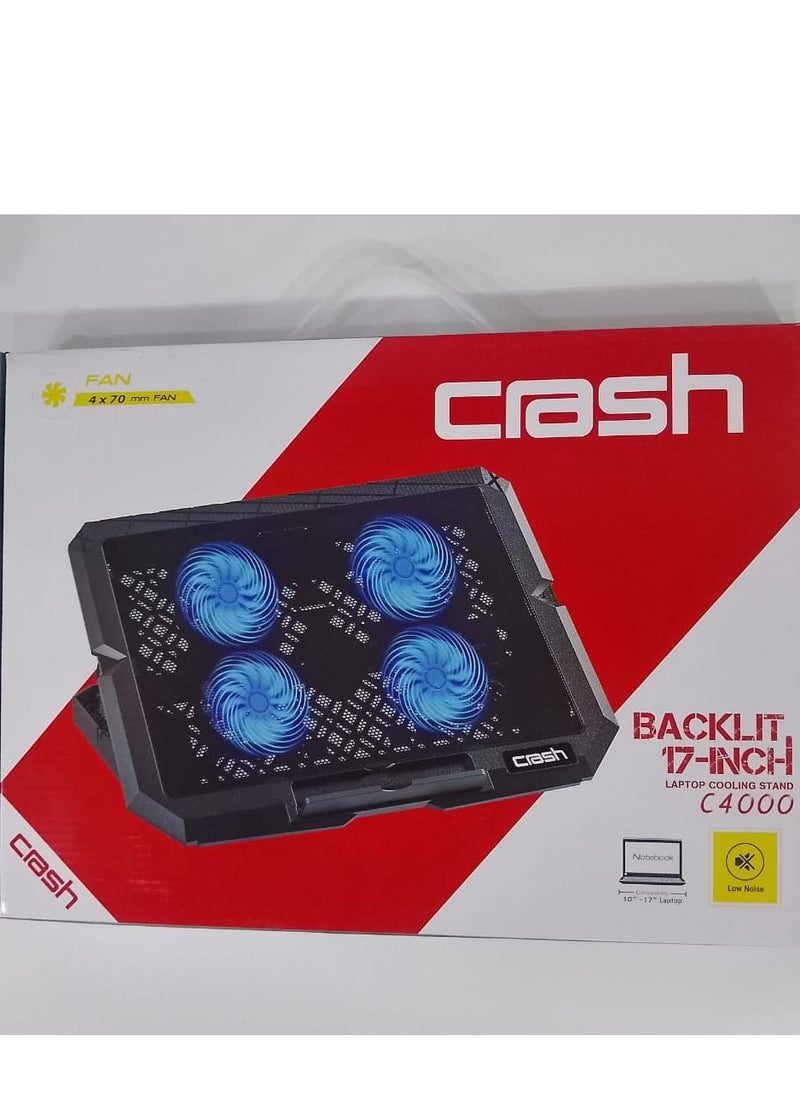 Crash LAPTOP COOLING STAND 4 FAN  - Image 1