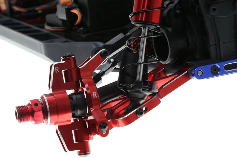 ذراع التوجيه المعدني الأحمر لترقية أجزاء سيارة التحكم عن بُعد Arrma Mojave 4S 1/8 - Image 4