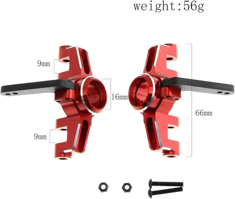 ذراع التوجيه المعدني الأحمر لترقية أجزاء سيارة التحكم عن بُعد Arrma Mojave 4S 1/8 - Image 5