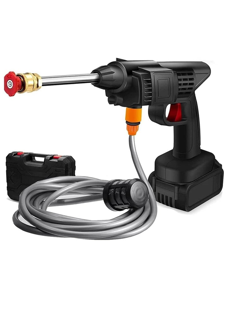 BGM 48V 25000mAh 30Bar Cordless High Pressure Car Washer with Nozzles Water Gun Set Garden Cleaning Jet Washing Machine Multi Purpose With Uk 3 Pin Adapter  - Image 1