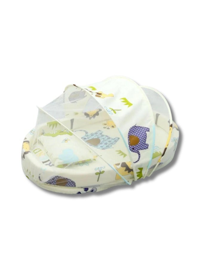 Baby bedding set with mosquito net for boy Foldable mobile easy-to-carry Sponge floor cotton thickening insect-proof Newborn bed baby bedding, (Yellow) - pzsku/ZE9BB2D655DCDFD954BE8Z/45/_/1740231086/c40de049-3a08-43d4-af24-7540b549ac9a