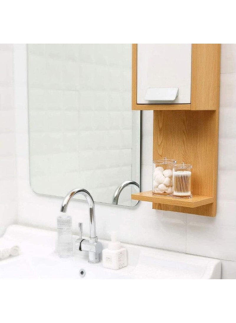 Other Stories حامل أعواد قطنية وحاوية فوط صحية بأغطية مزدوجة - علبة موزع لتخزين مستحضرات التجميل في الحمام لعيدان القطن والقطع القطنية - Image 1