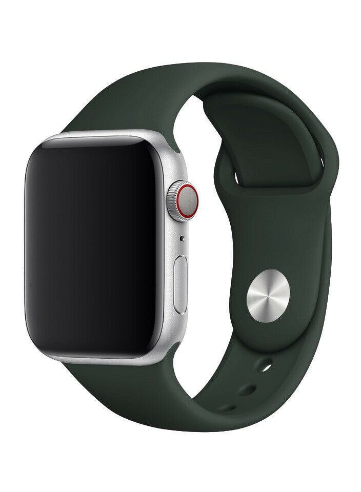 Smart Watch Band Smart Watch replacement strap band Compatible Strap with iWatch Series 4 Series 5 Series 6 Series SE 42 MM 44 MM (Emerald Green) - Image 1