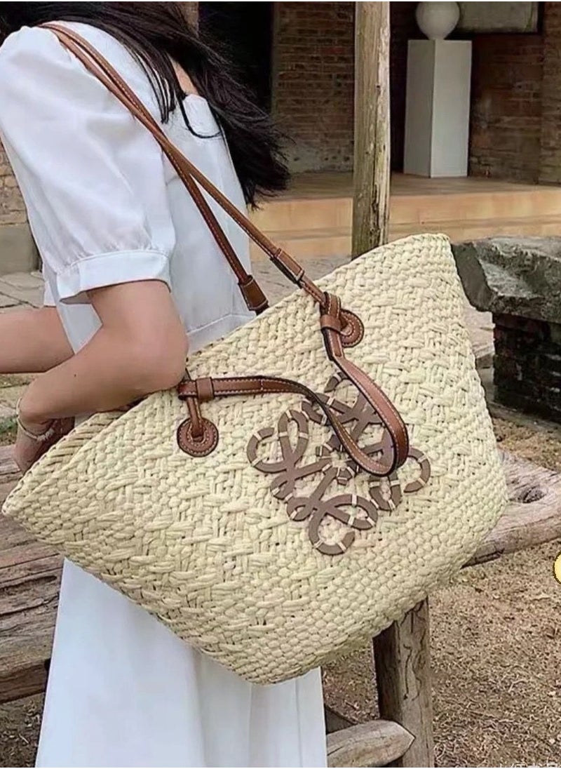 Generic New Vacation Woven Luxury Straw Bag 