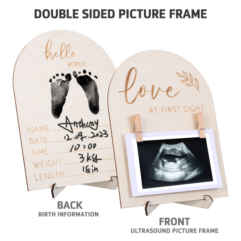 2pcs Picture Frame Sonogram Frame Baby Picture Frame Baby Shower Decoration Baby Nursery Decor - Image 2