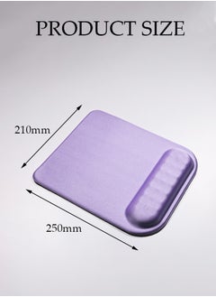 DUNISO Wrist Rest Support For Mouse Pad & Keyboard Set, Ergonomic Mousepad Non-Slip Base, Soft Memory Foam Wrist Bar And Mouse Pad Purple (21*25*2.5cm/6.5*35*2.5cm)  - Image 2