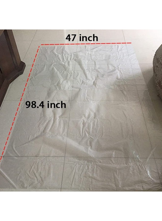 سيمبل بوليمر أكياس بالونات بلاستيكية شفافة عملاقة بحجم 98.4 × 47 بوصة لتخزين لوازم حفلات أعياد الميلاد ورأس السنة الجديدة - Image 5