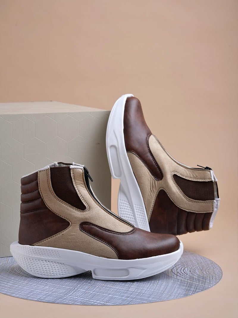 Shoetopia Women's & Girls Stylish Ankle Length Casual Boots with Zipper | Comfortable Slip-Resist Sole |  &  Leatherette Sneakers Boots - Image 4
