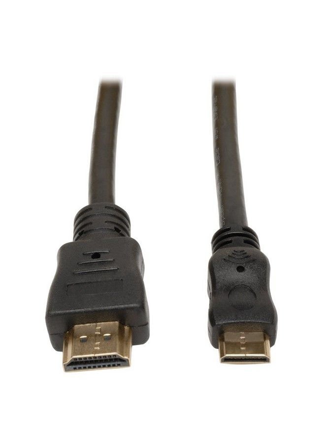 Tripp Lite Hdmi To Mini Hdmi Cable With Ethernet Digital Video With Audio Adapter (M M) 6Ft. (P571006Mini) Black  - Image 1