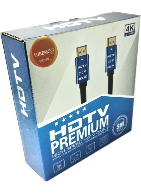 Hiremco - 4K Ultra HD HDMI Cable - 5m - Image 1