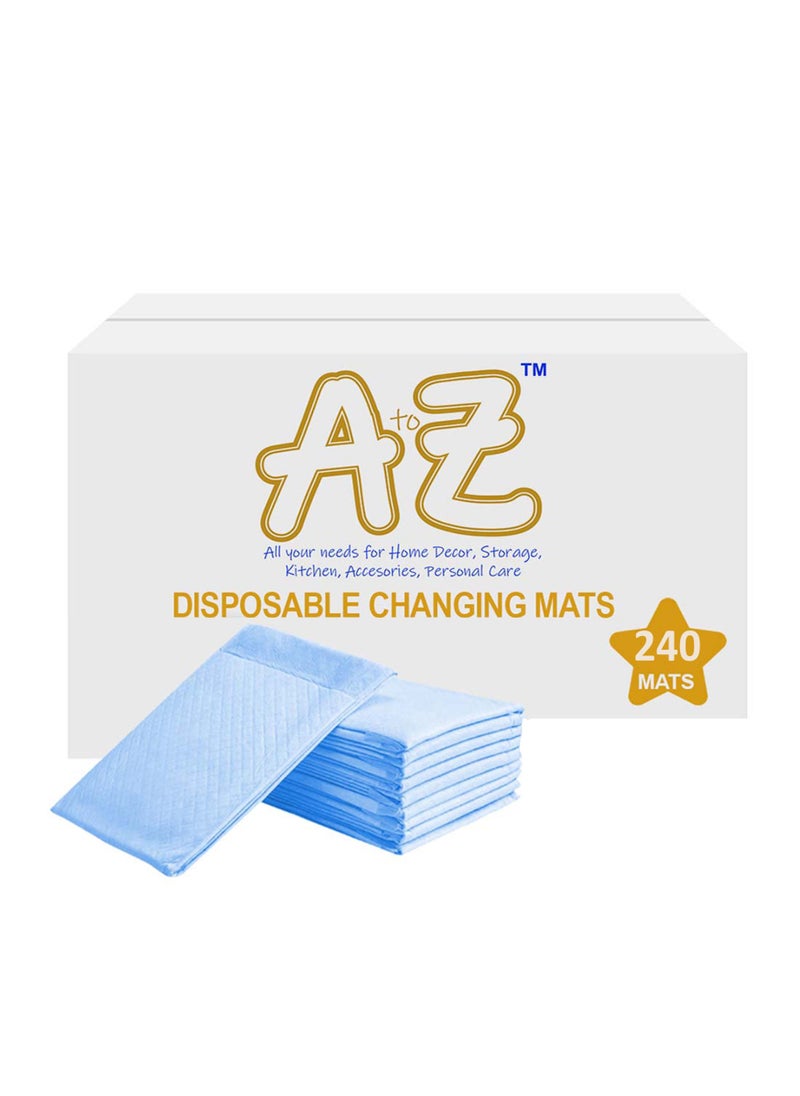 A TO Z A To Z - Disposable Changing mats (45x60cm) Large, Pack Of 240 - Blue  - Image 1