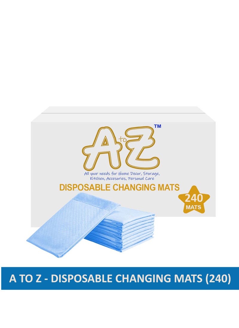 A TO Z A To Z - Disposable Changing mats (45x60cm) Large, Pack Of 240 - Blue  - Image 2
