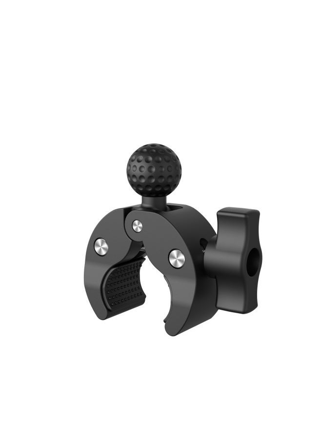 Generic One Inch Standard GoPro Sports Camera Universal Ball Head Mobile Phone Holder Motorcycle Powerful Clip Connection Accessories-Color:GP376-handlebar Clip (one Thin And One Thick Silicone)  - Image 3