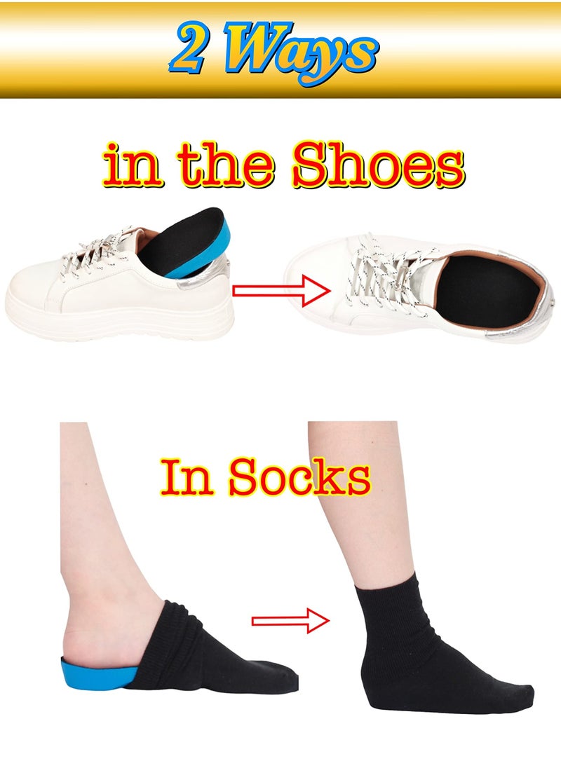 Excefore - Plantar Fasciitis Arch Support Insoles for Men and Women, 3/4 Length Hard Orthotics Shoe Inserts with Deep Heel Cup for Flat Feet，Relieve Foot, Arch and Heel Spur Pain (3 CM) - Image 1