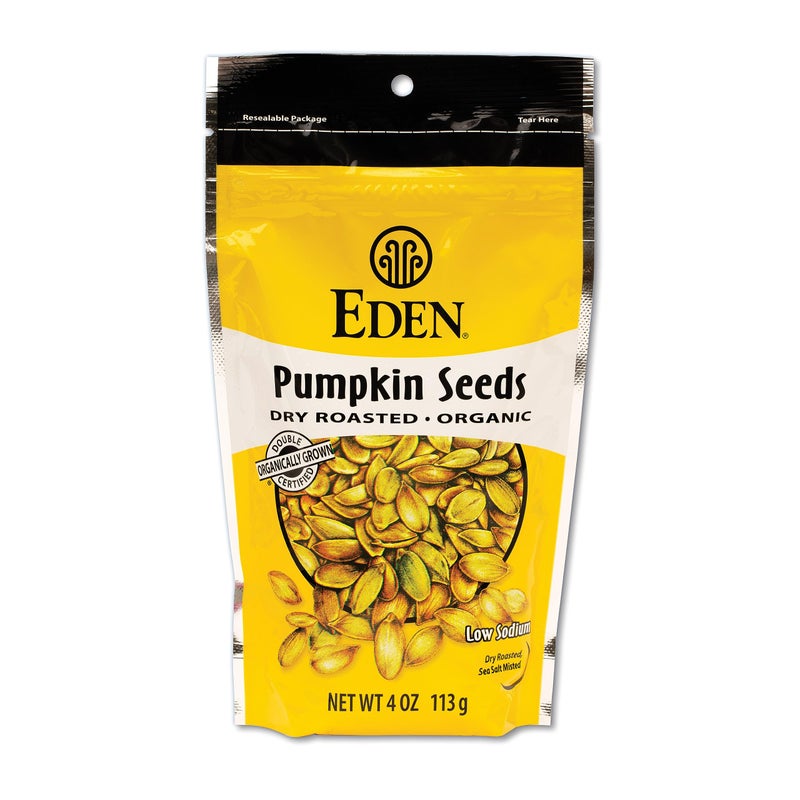 Eden Organic Pumpkin Seeds, Dry Roasted, 4 Oz - Image 1