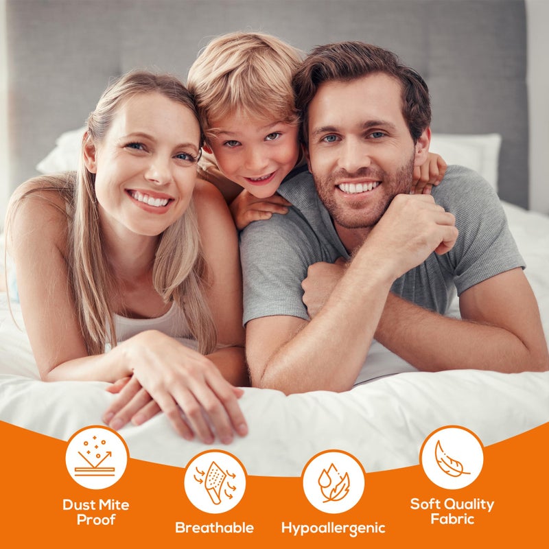 Guardmax Full Size (Futon) Mattress Protector - Premium Waterproof and Hypoallergenic Full Mattress Cover Fitted Sheet - Protects Against Urination  Perspiration  & Other Fluid Spills. - Image 4