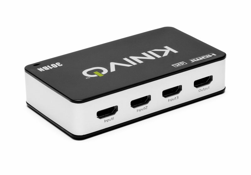 Kinivo HDMI Switch 4K HDR 301BN (3 in 1 Out, 4K 60Hz HDR, HDMI 2.0, High Speed 18Gbps, IR Remote, HDCP) - Compatible with Roku, PS5, Xbox, Apple TV, Nintendo Switch, Cable Box - Image 4