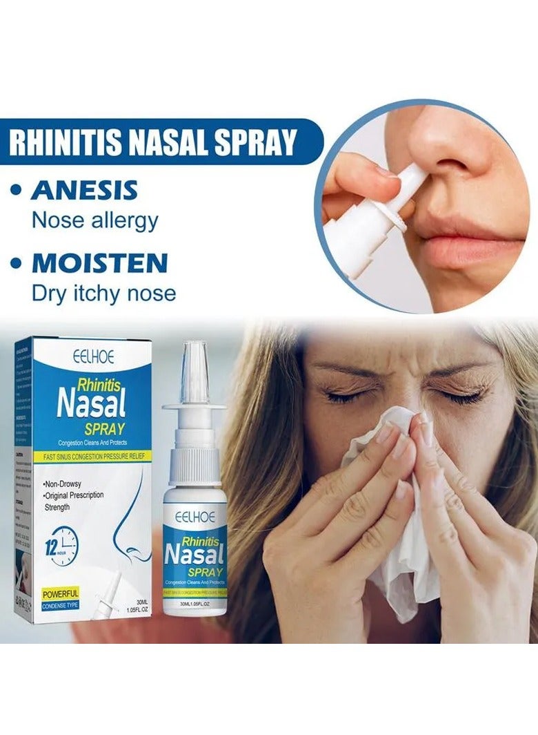 EELHOE Natural Herbal Rhinitis Nasal Spray Relieve Itching Runny Nose Congestion Sneezing Antibacterial Sinusitis Treatment Nose Drops - Image 4