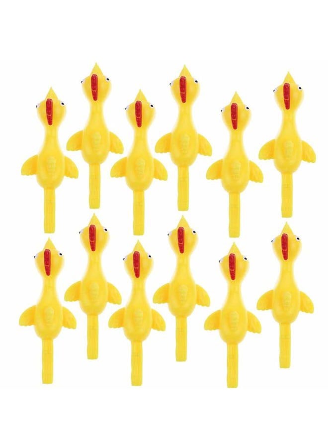 CCINEE 24 PCS Slingshot Chicken Rubber Flickin Chicken Game for Kids Party Favor Gifts - Image 1